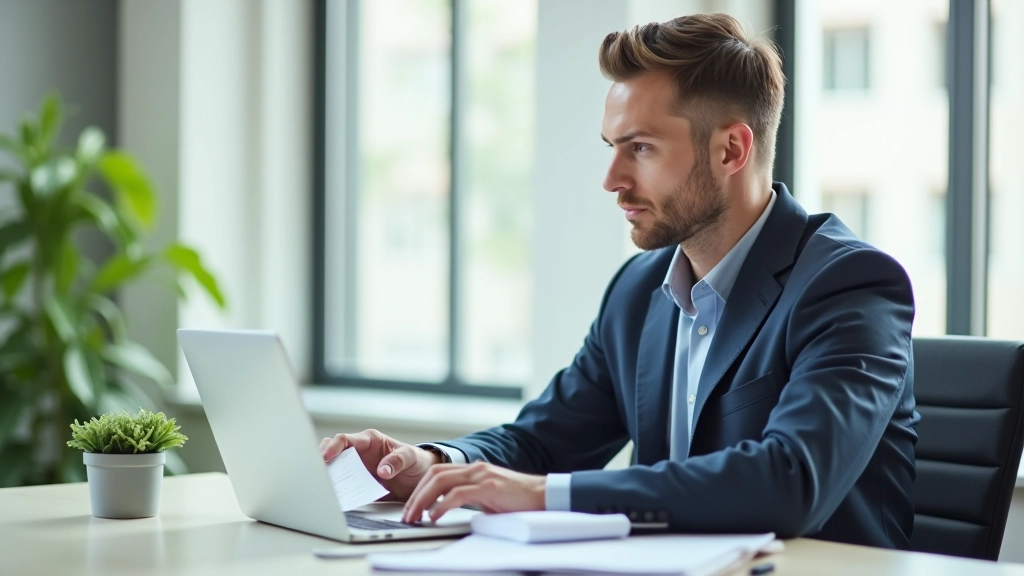 Freelancer reviewing spreadsheet with quarterly payment amounts and deadlines